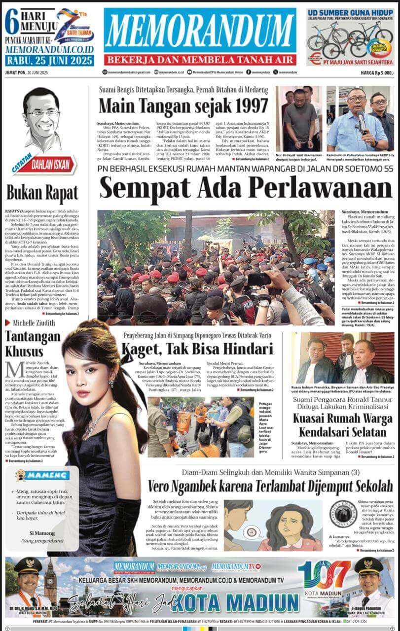 Memorandum Edisi 20 Juni 2025