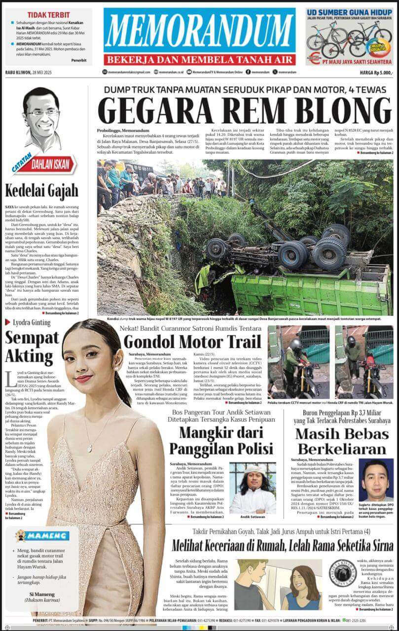 Memorandum Edisi 28 Mei 2025