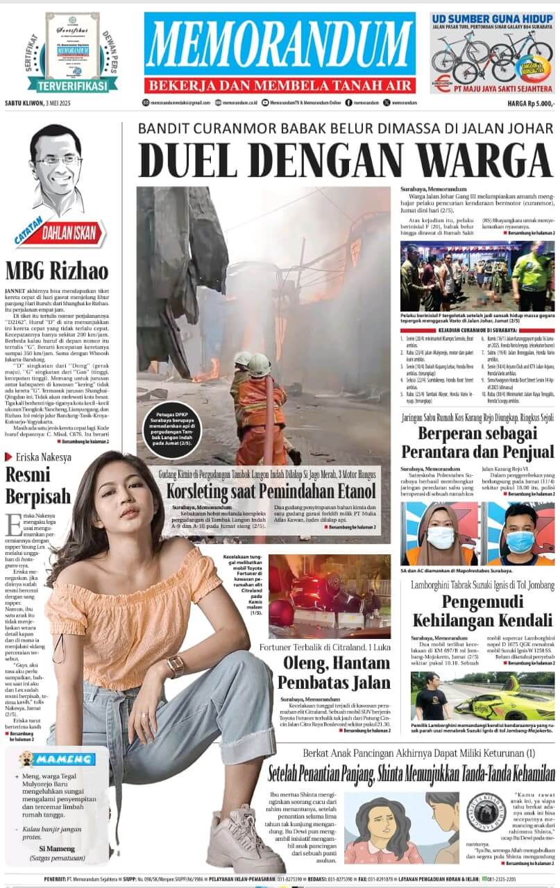 Memorandum Edisi 3 Mei 2025