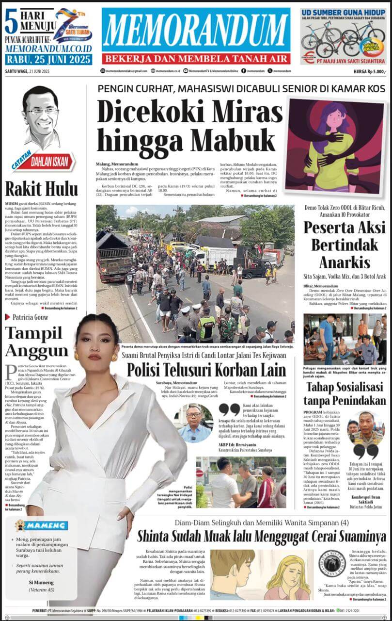 Memorandum Edisi 21 Juni 2025