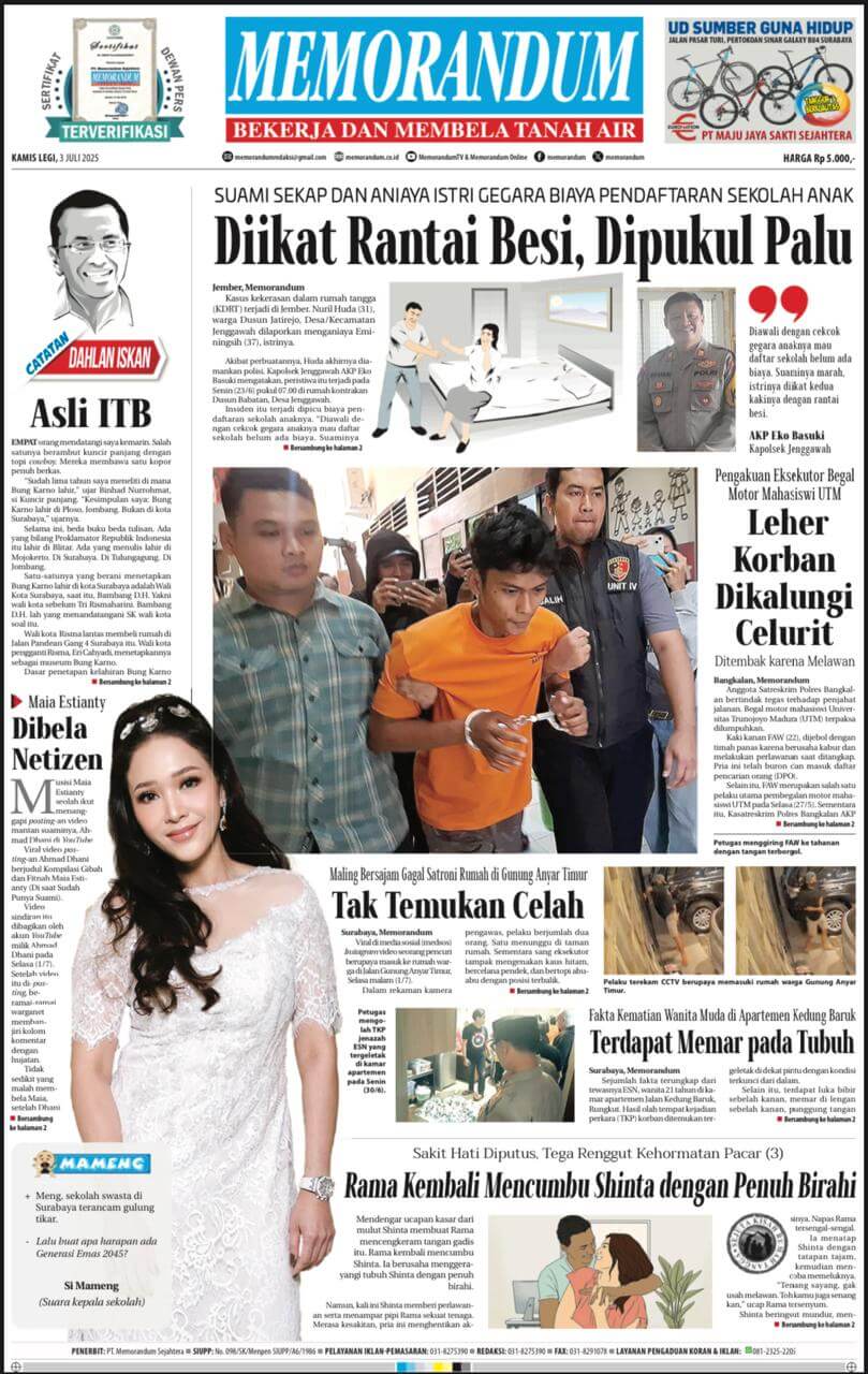 Memorandum Edisi 3 Juli 2025