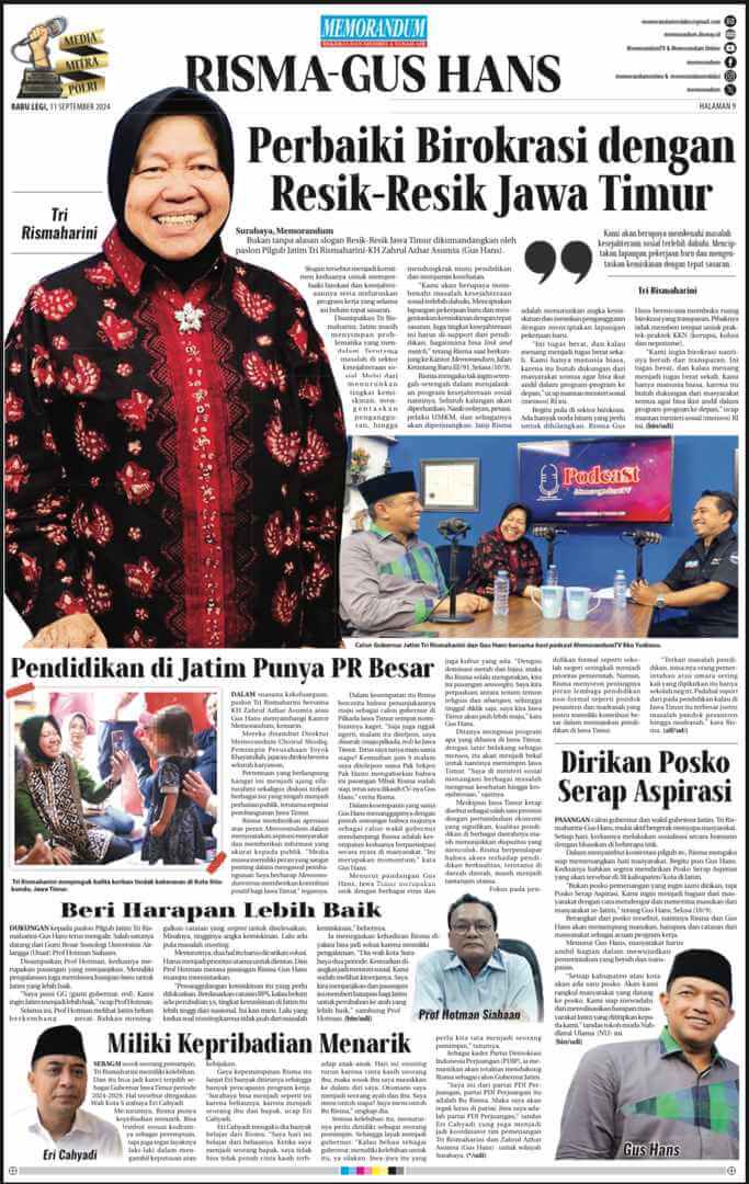 Memorandum Edisi 11 September 2024