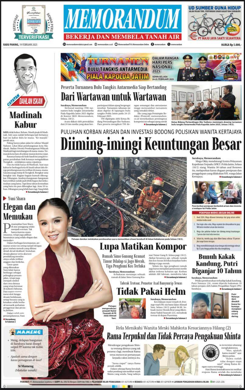 Memorandum Edisi 19 Februari 2025