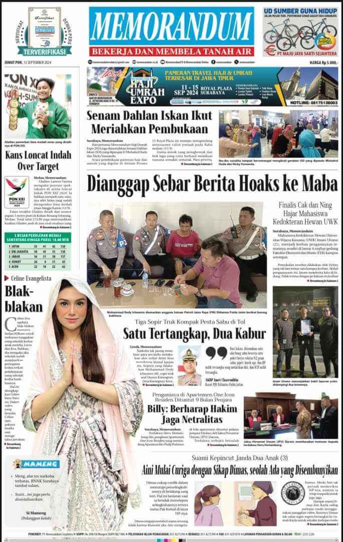 Memorandum Edisi 13 September 2024