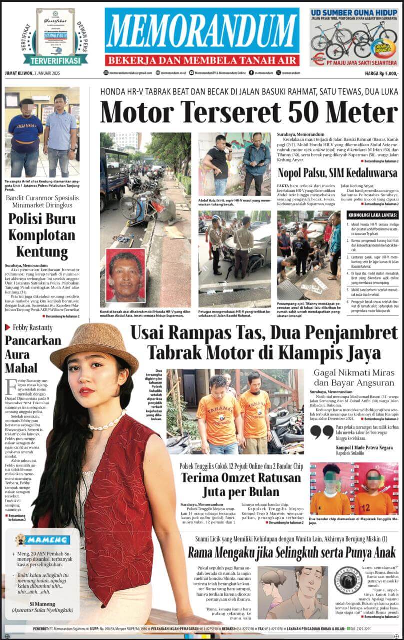 Memorandum Edisi 3 Januari 2025