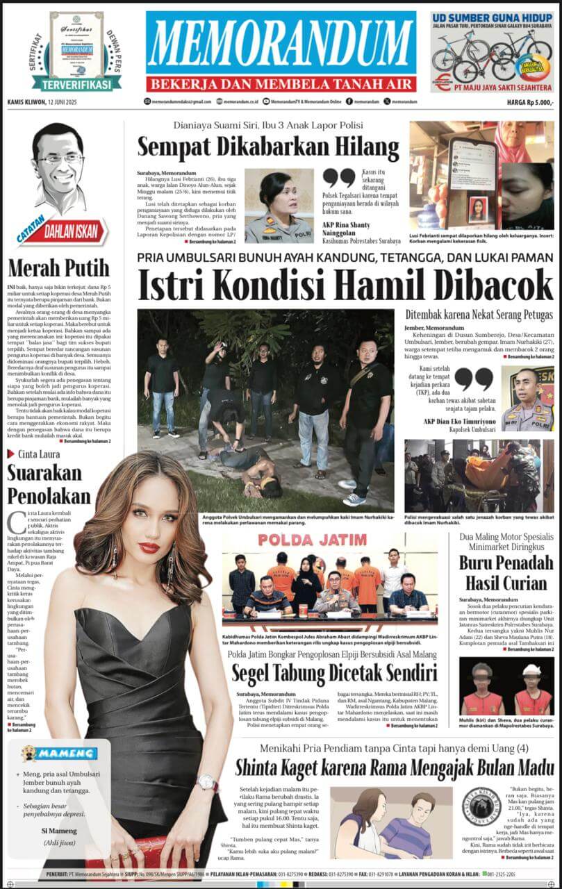 Memorandum Edisi 12 Juni 2025