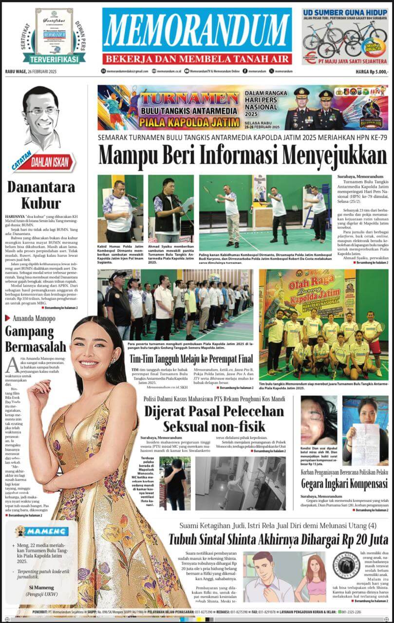 Memorandum Edisi 26 Februari 2025