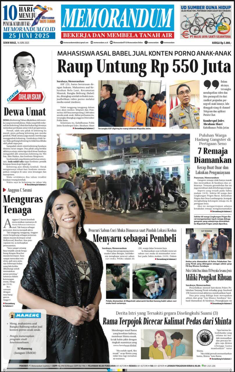 Memorandum Edisi 16 Juni 2025