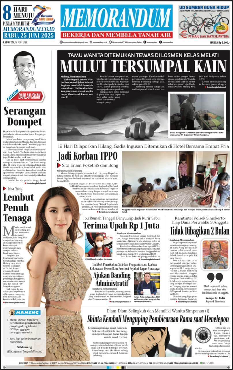 Memorandum Edisi 18 Juni 2025