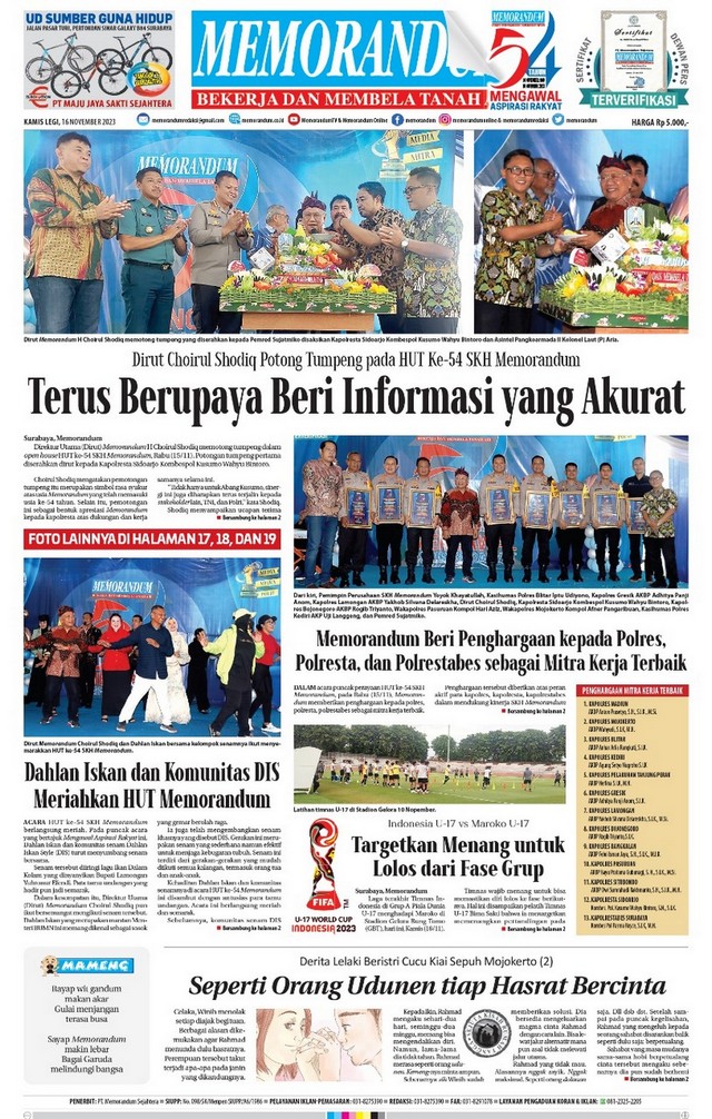 Memorandum Edisi 15 November 2023