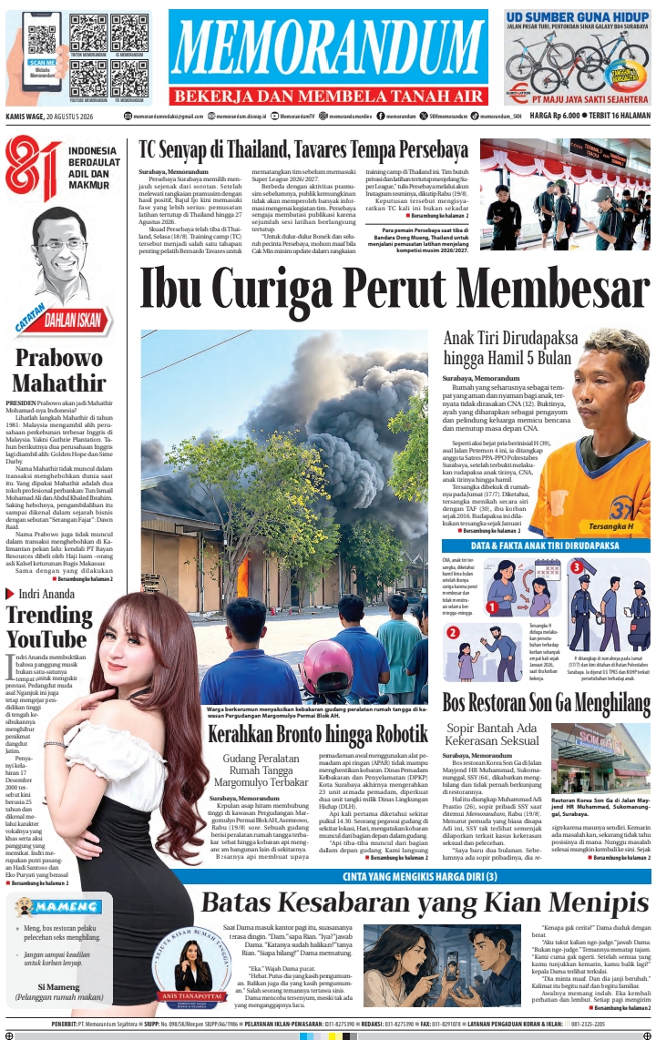 Memorandum Edisi 20 Agustus 2026
