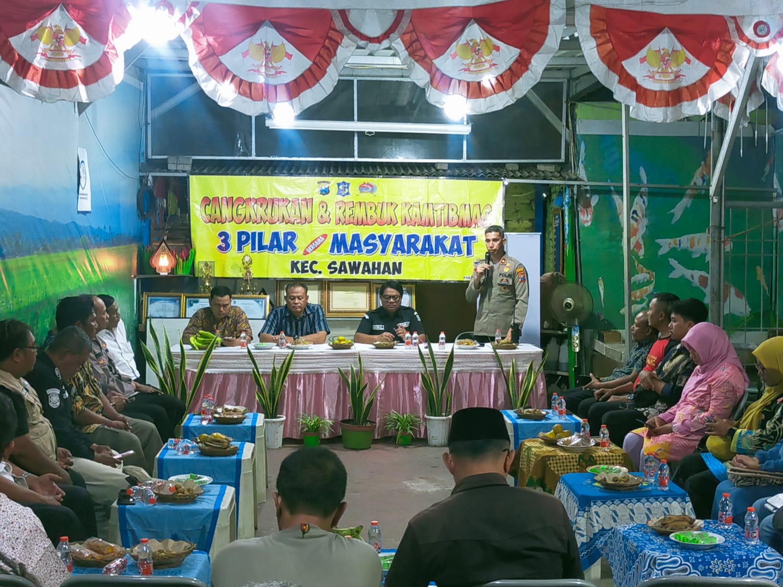 Kapolsek Sawahan Gelar Nusantara Cooling System, Ajak Warga Jalin Kemitraan