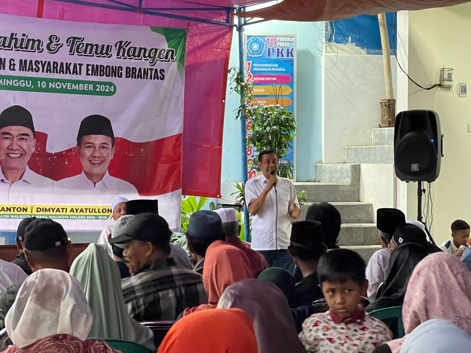 Temui Warga Embong Brantas, Cawawali Kota Malang Mas Dim Sampaikan Ini