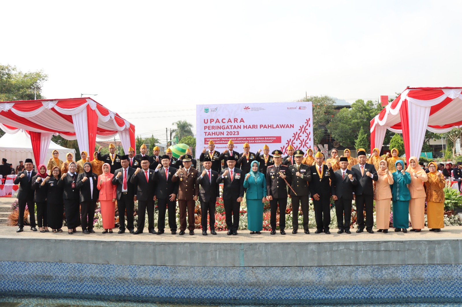 Forkopimda Kota Batu Ikuti Upacara Hari Pahlawan