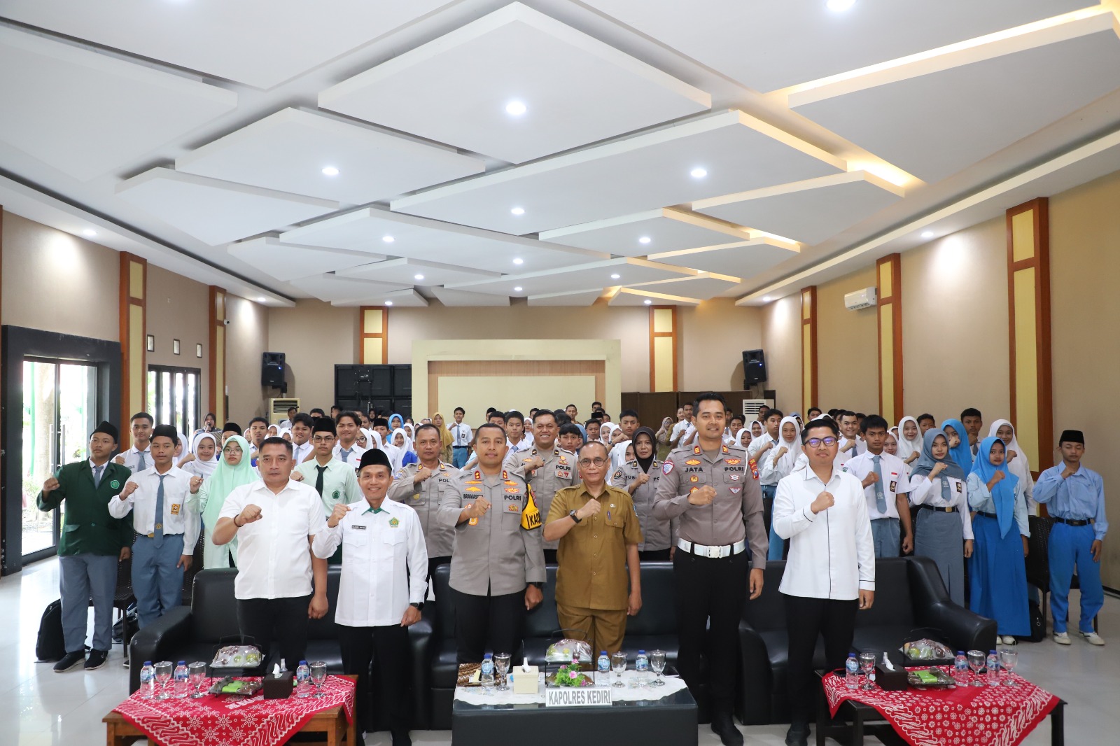 Bangun Kesadaran Pelajar, Polres Kediri Gelar Pembekalan Duta Kamtibmas