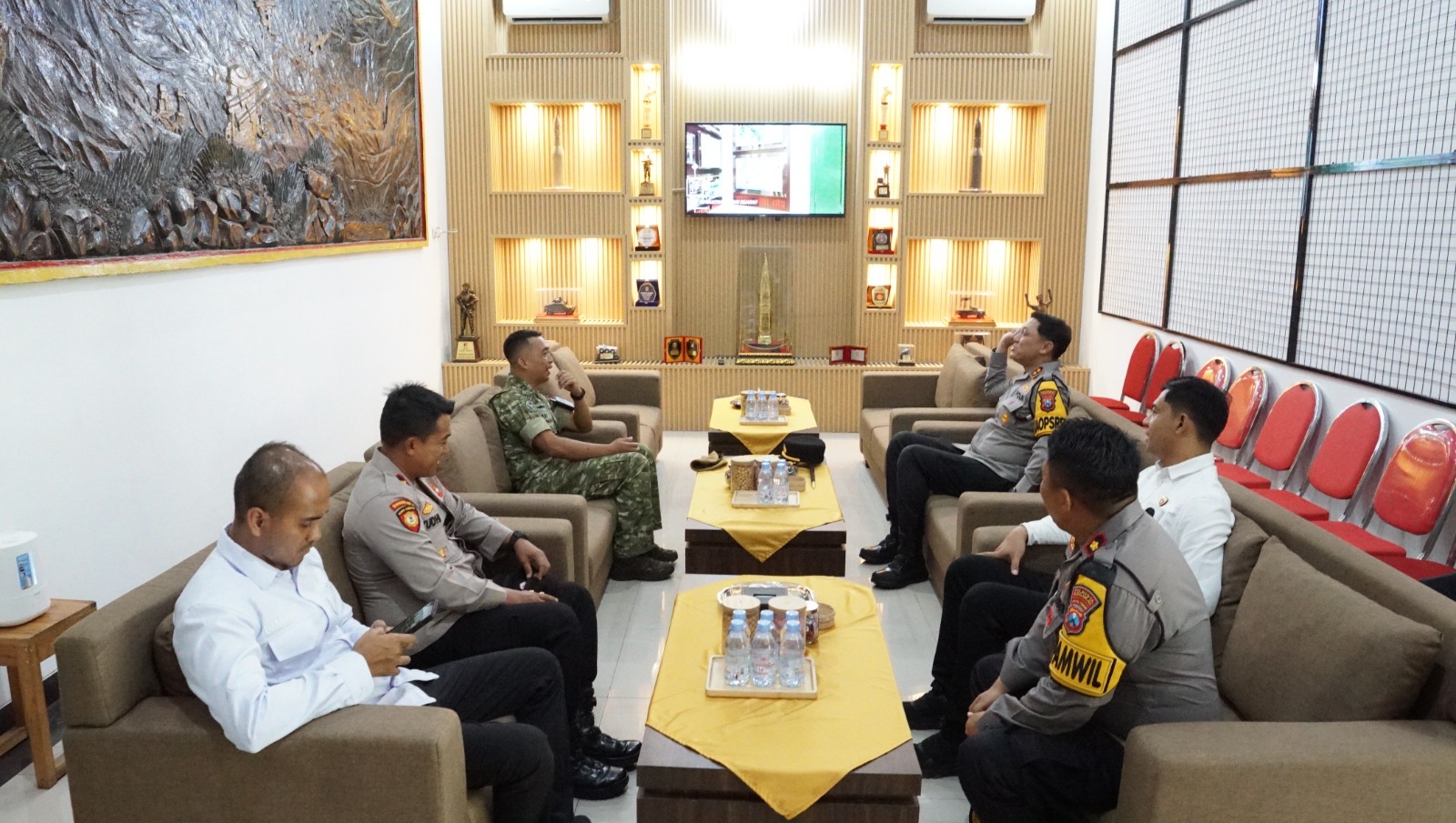 Kapolresta Sidoarjo Kunjungi Yonarhanud 8, Perkuat Sinergitas TNI-Polri