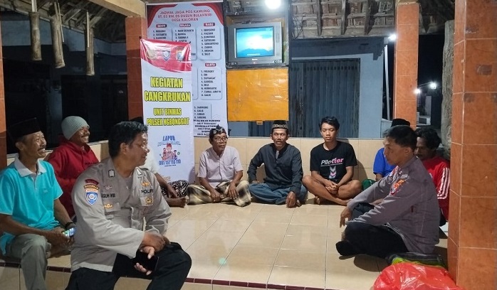 Polsek Ngronggot Tinjau Pos Kamling untuk Sambut Lomba Siskamling dan Ajak Warga Perkuat Ronda Malam