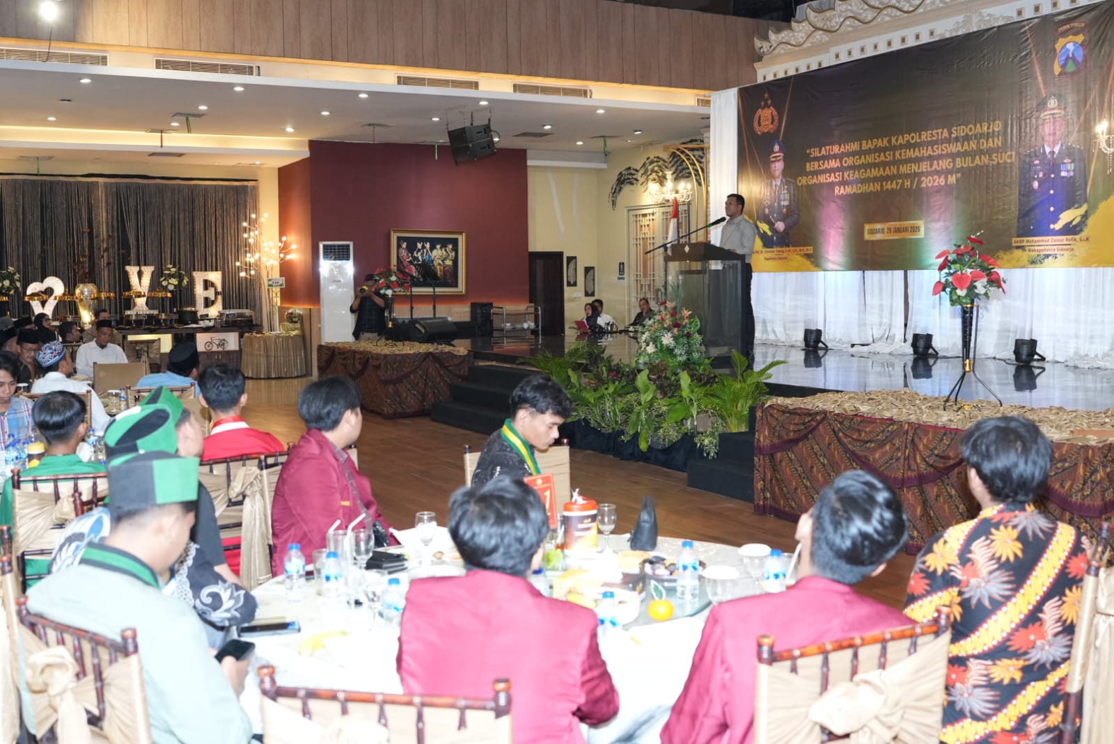 Jelang Ramadan, Kapolresta Sidoarjo Silaturahmi dengan Mahasiswa dan Tokoh Agama