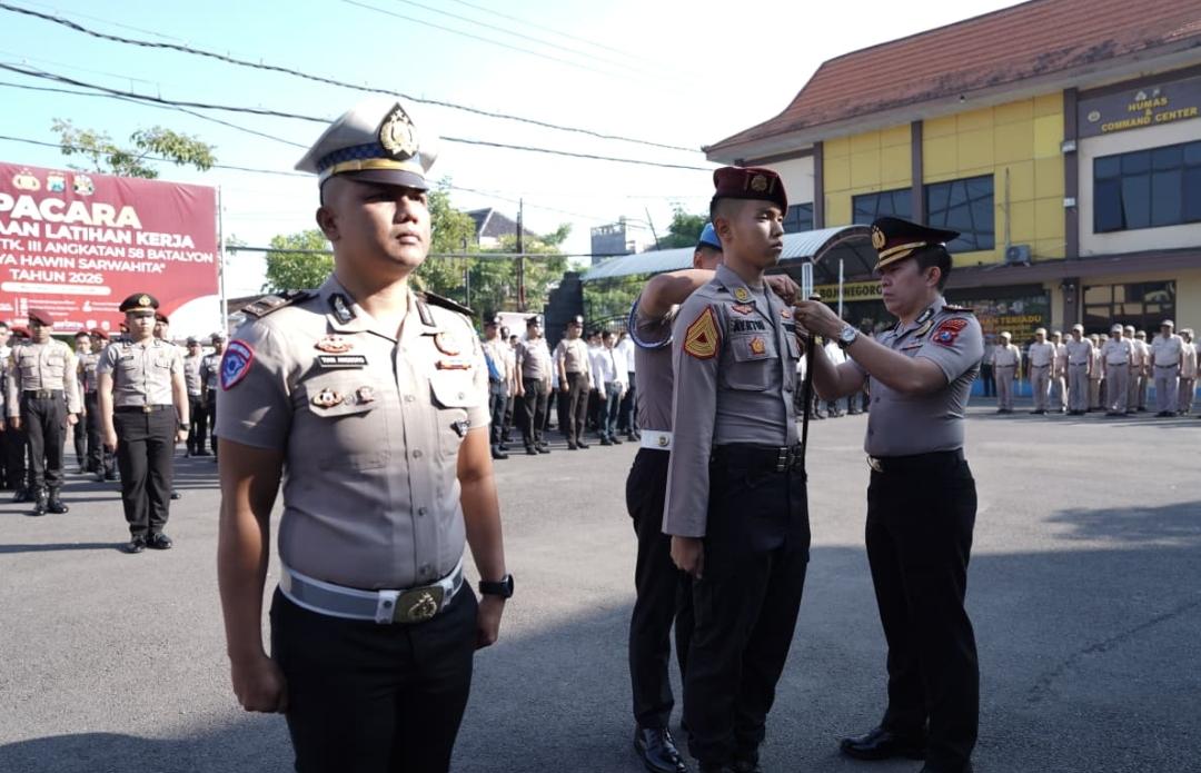 Polres Bojonegoro Terima 11 Taruna Akpol Tingkat III untuk Program Latihan Kerja