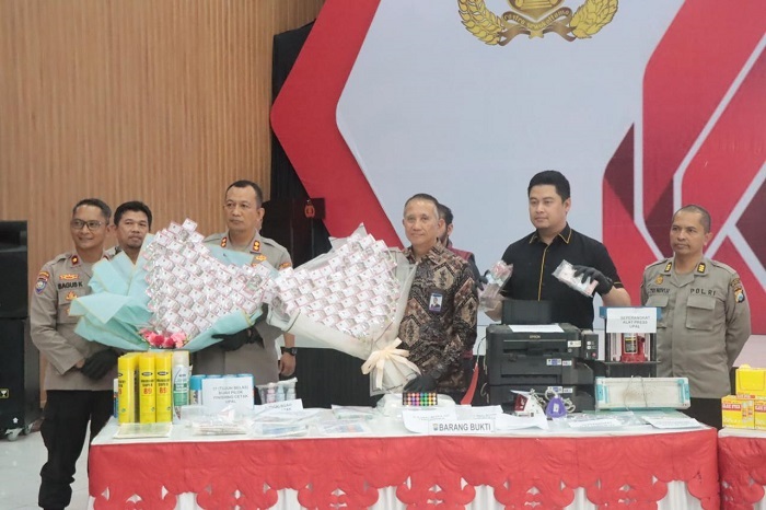Polresta Sidoarjo Bongkar Jaringan Uang Palsu Lintas Provinsi, Tiga Tersangka Ditangkap