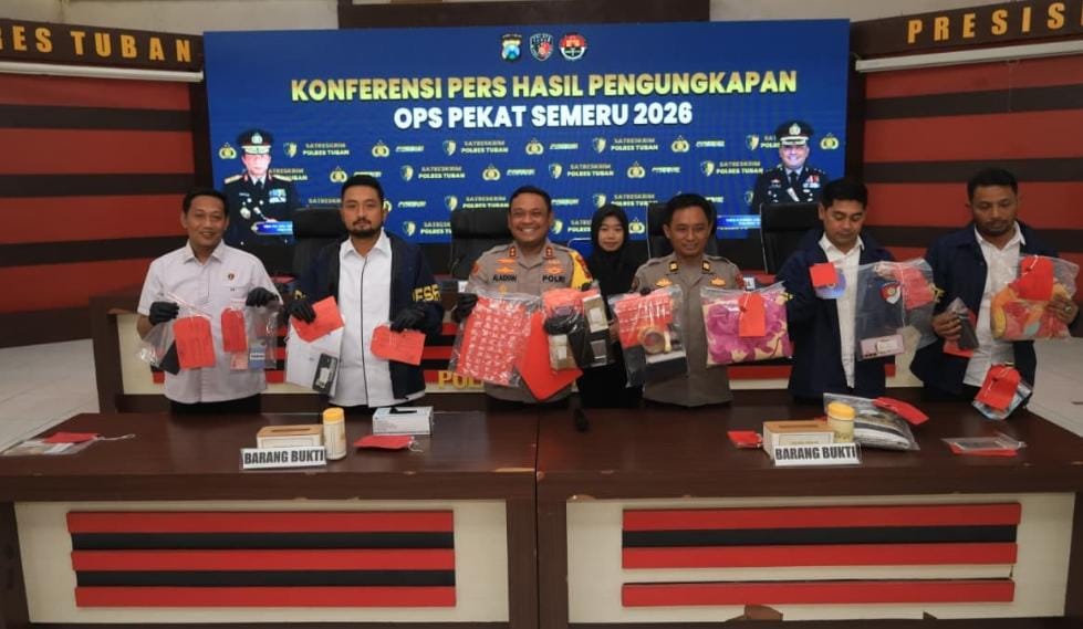 Polres Tuban Ungkap 55 Kasus dalam Operasi Pekat Semeru 2026