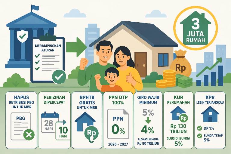 Pemerintah Permudah Akses Rumah MBR Lewat Insentif dan Penyederhanaan Aturan