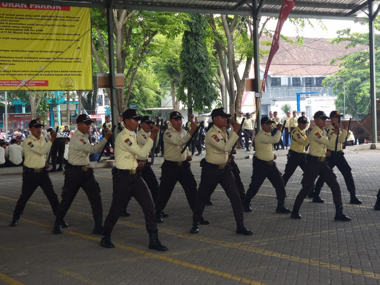 Satpam Binaan Polsek Gempol Raih Juara 1 Lomba Ketangkasan HUT Ke-45 Satpam di Kabupaten Pasuruan