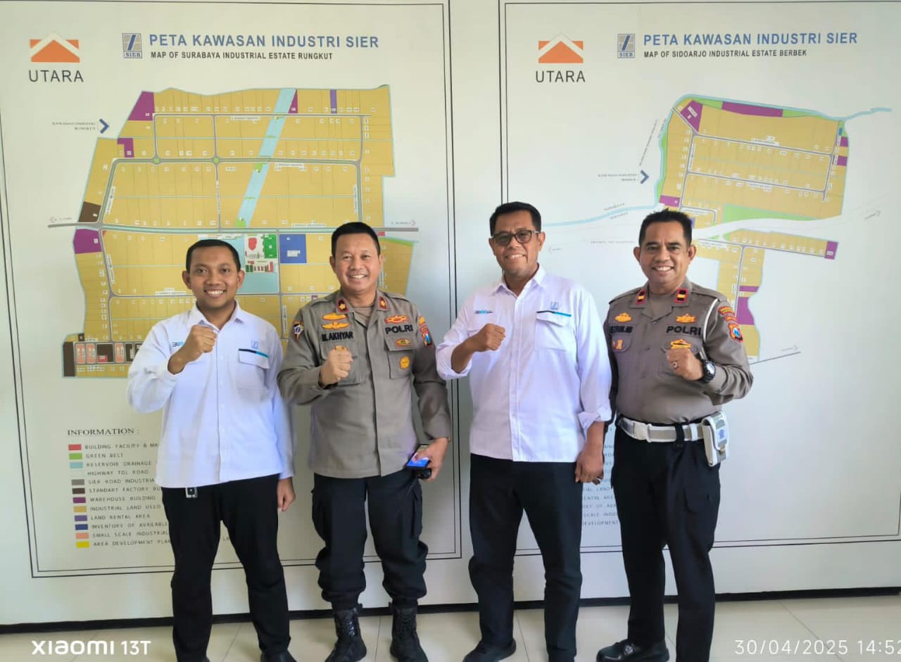 Polsek Tenggilis Mejoyo Jalin Silaturahmi dengan Manajemen PT. SIER Surabaya