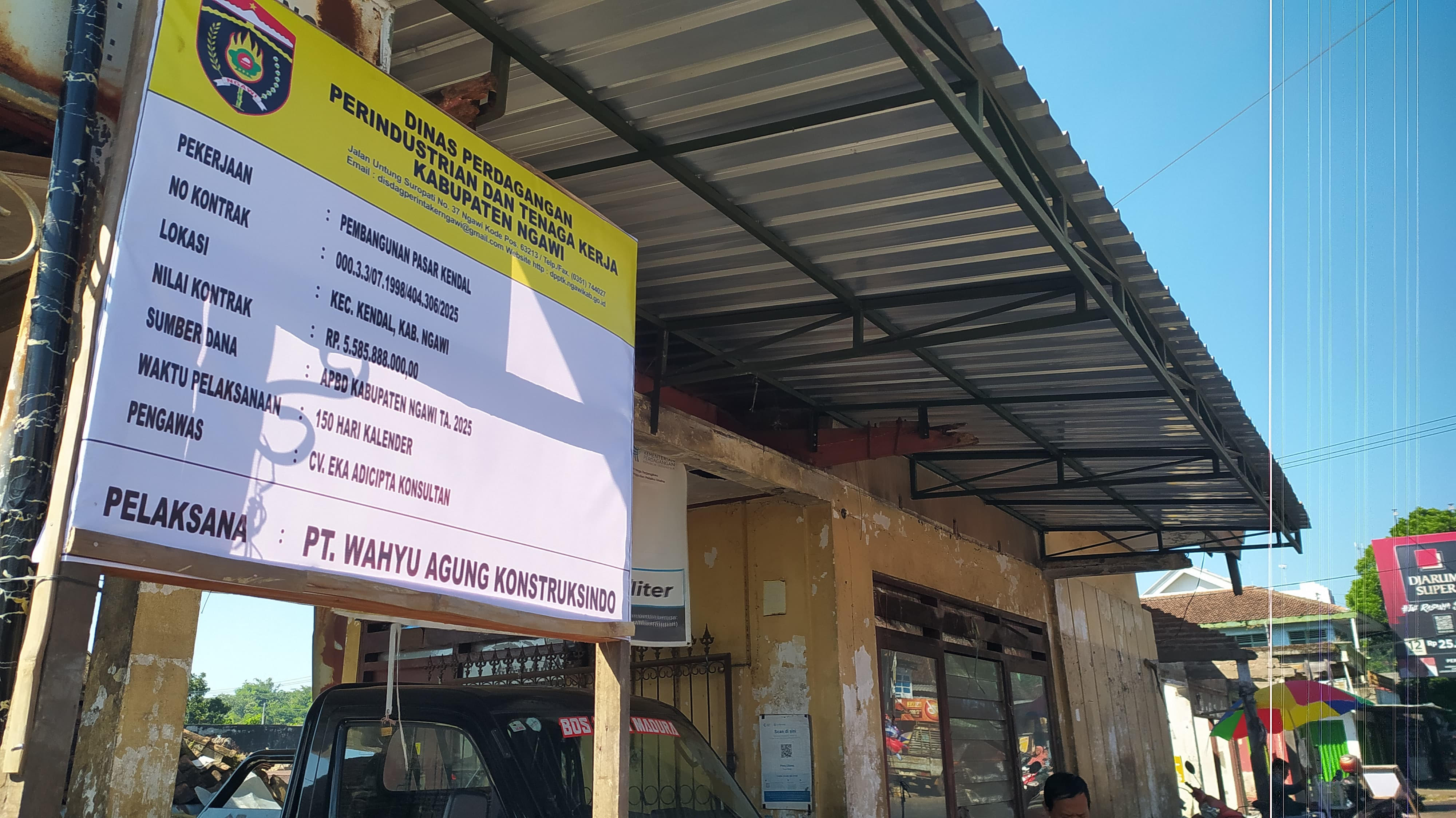 Pasar Kendal Ngawi Mulai Dibangun, Targetkan Peningkatan Ekonomi Masyarakat