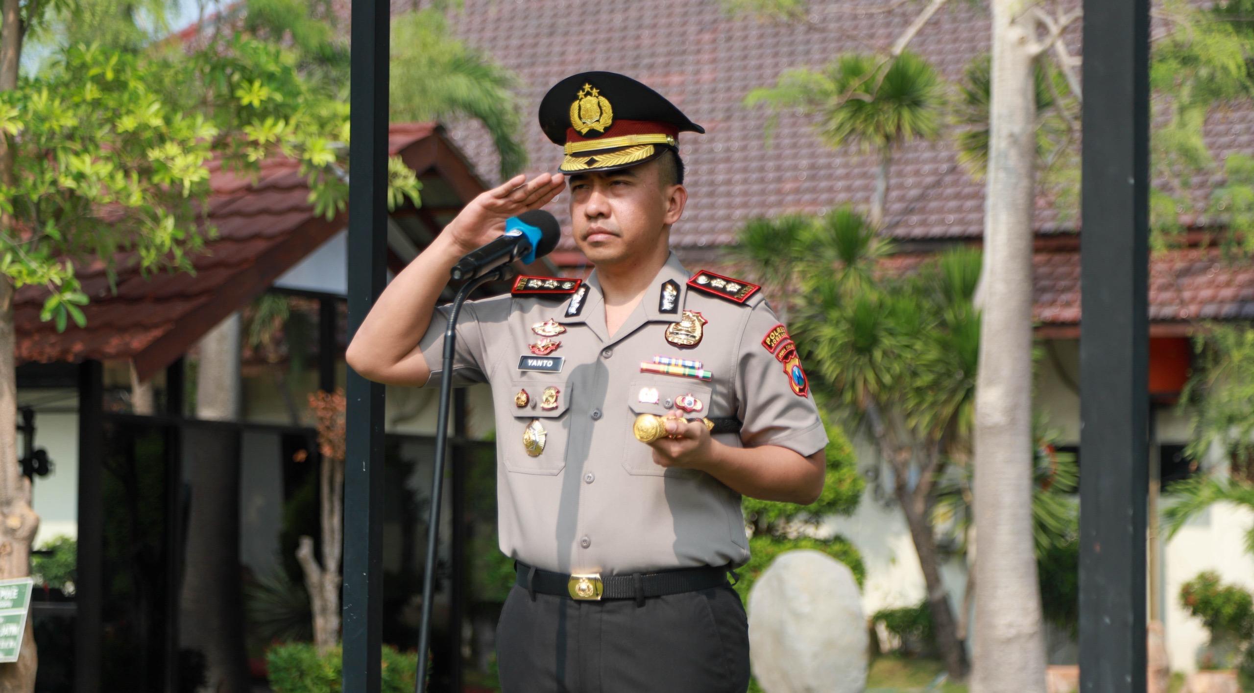 Jelang Kunjungan Kapolri, Kapolres Jombang Tekankan Disiplin dan Kebersihan Mapolres