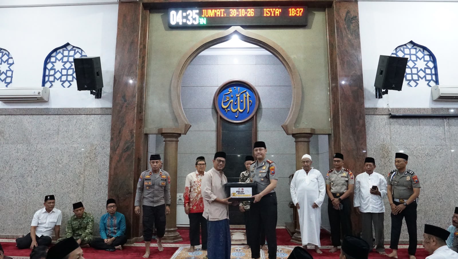 Subuh Keliling Kapolresta Sidoarjo Ajak Masyarakat Jaga Kamtibmas