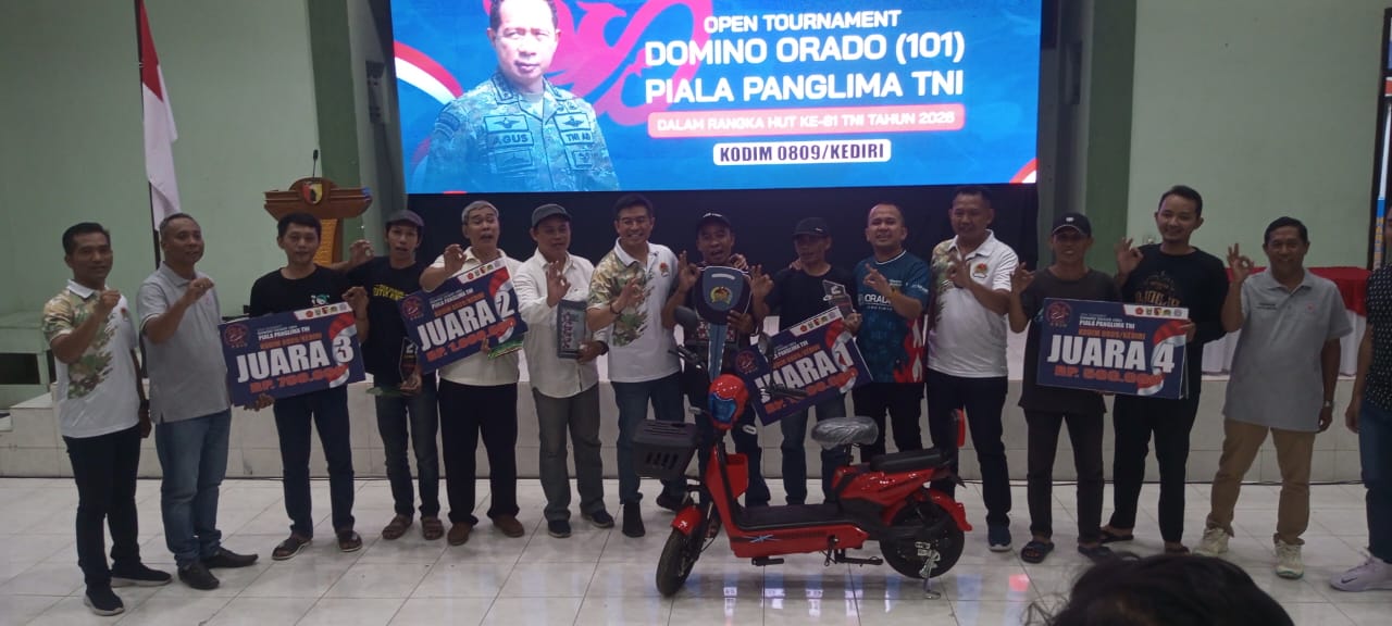 Turnamen Domino Piala Panglima TNI di Kediri Jadi Ajang Jaring Atlet Porprov dan PON
