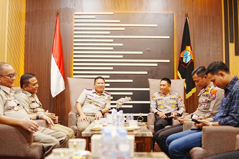 Polres Kediri Kota Sambut Baik Kunjungan BPN Kabupaten Kediri untuk Pererat Sinergi Jaga Kondusifitas