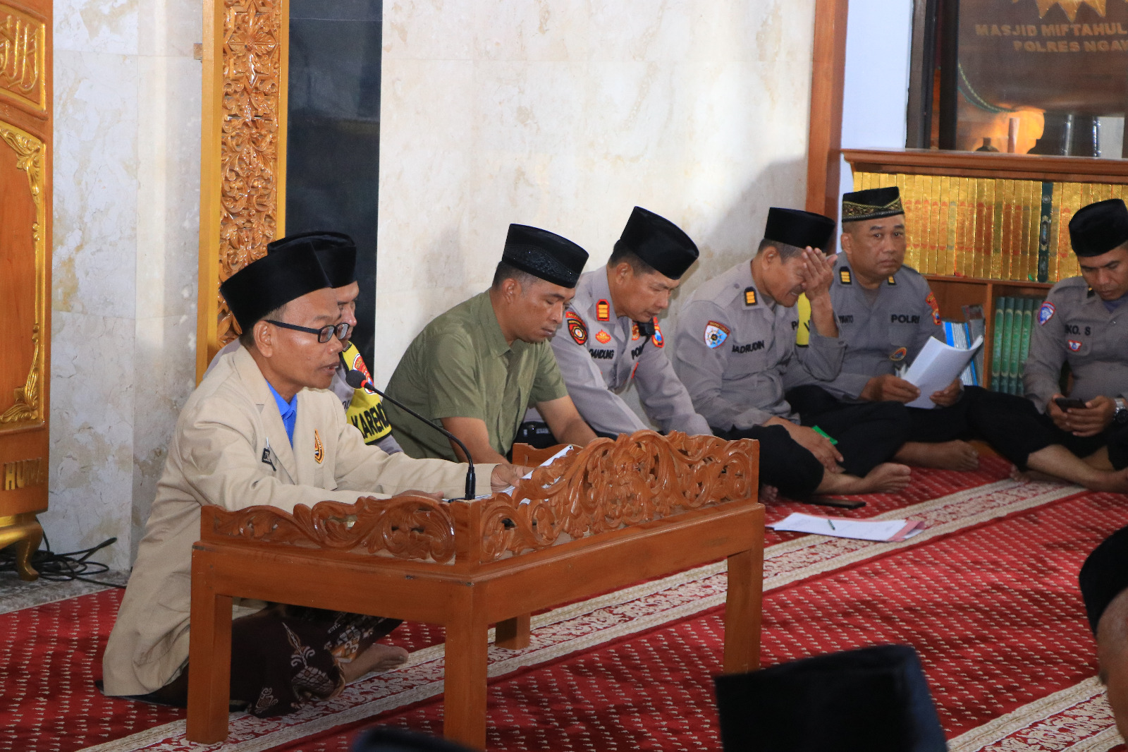 Polres Ngawi Gelar Binrohtal dalam Rangka Penguatan Iman dan Takwa Personel