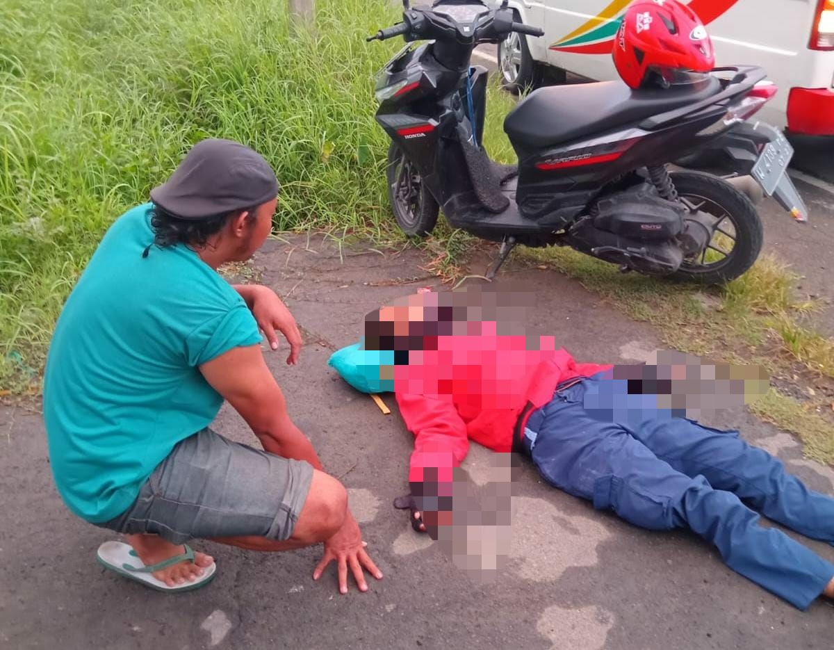 Penyeberang Jalan di Kedamean Gresik Tewas Ditabrak Motor