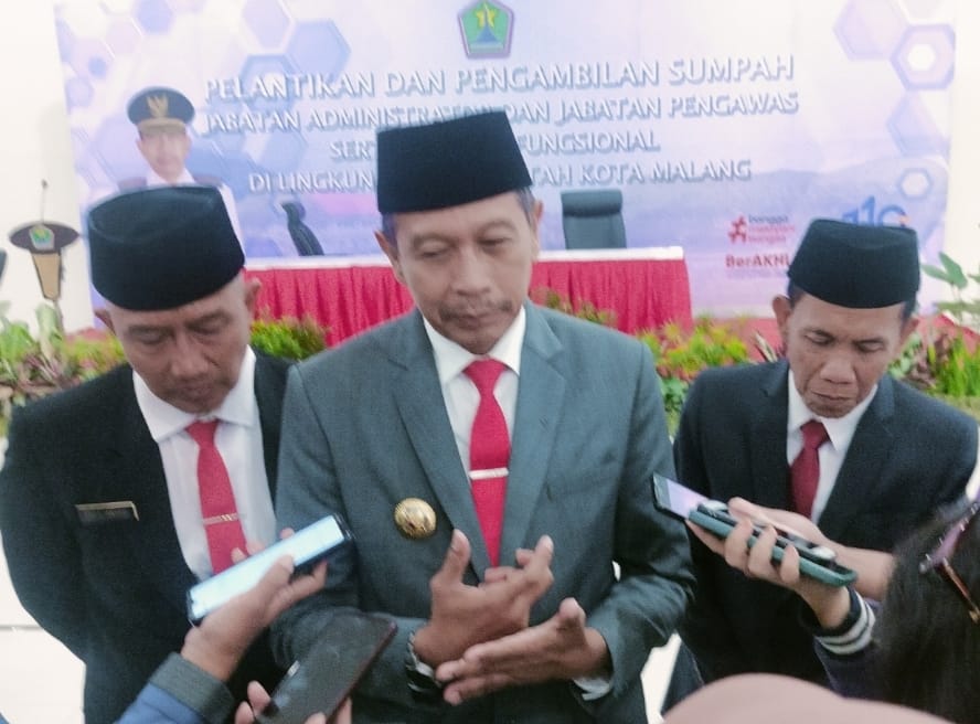 Lantik 96 Pejabat, Pj Wali Kota Malang Harap Jaga Kekompakan