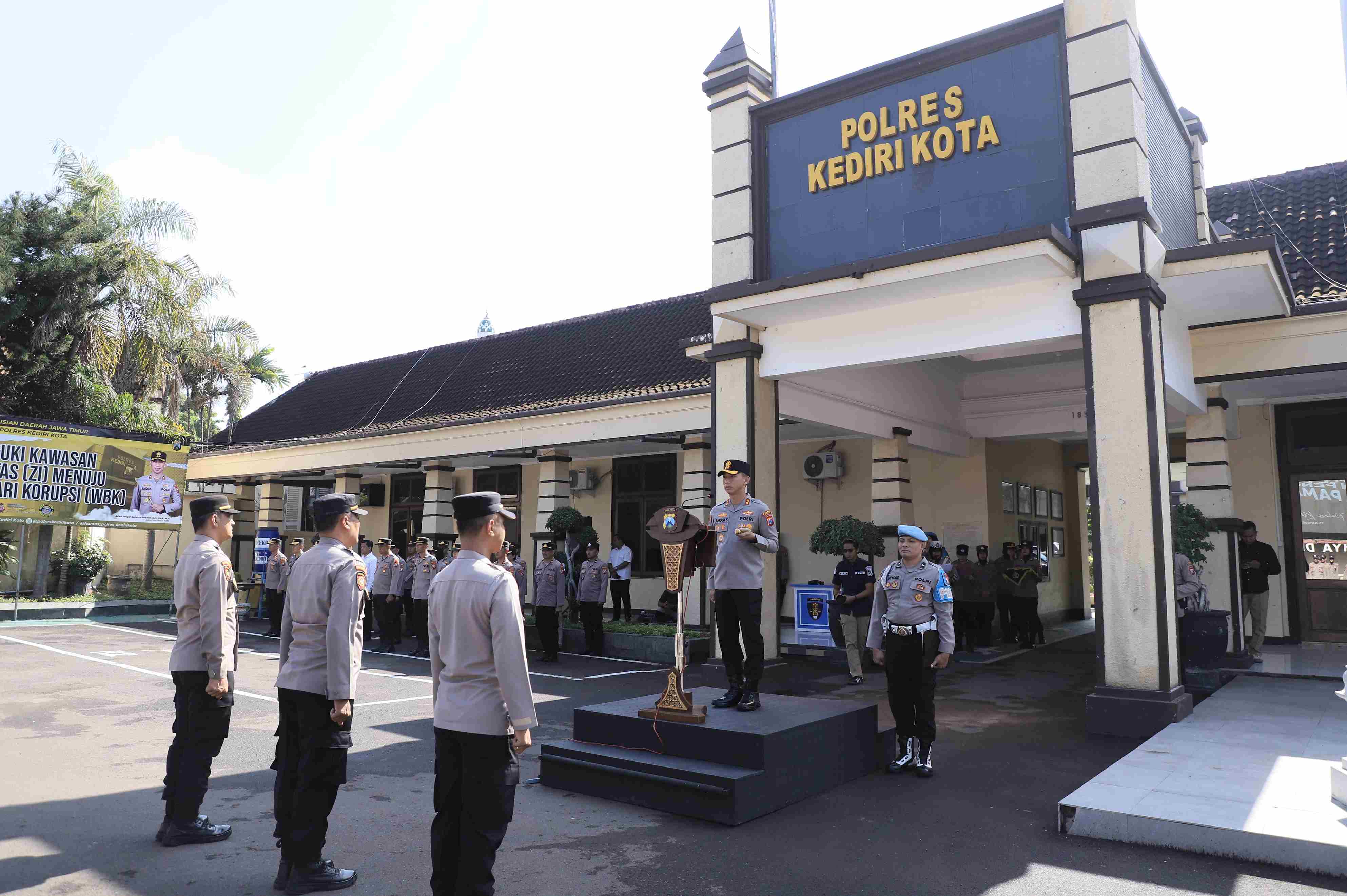 Kapolres Kediri Kota Kukuhkan Pamapta: Kehadiran Polisi Harus Dirasakan Masyarakat