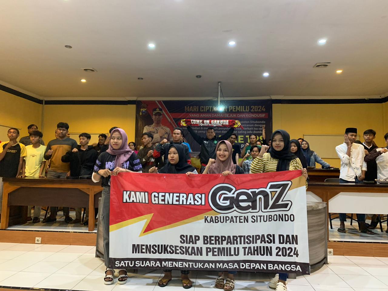 Milenial Gen Z Situbondo Deklarasi Pemilu Damai dan Ajak Generasi Muda Gunakan Hak Pilih