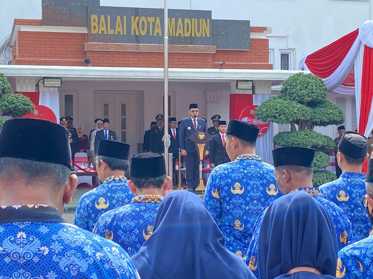 Pemkot Madiun Gelar Upacara Hari Pahlawan, Ini Pesan Pj Wali Kota