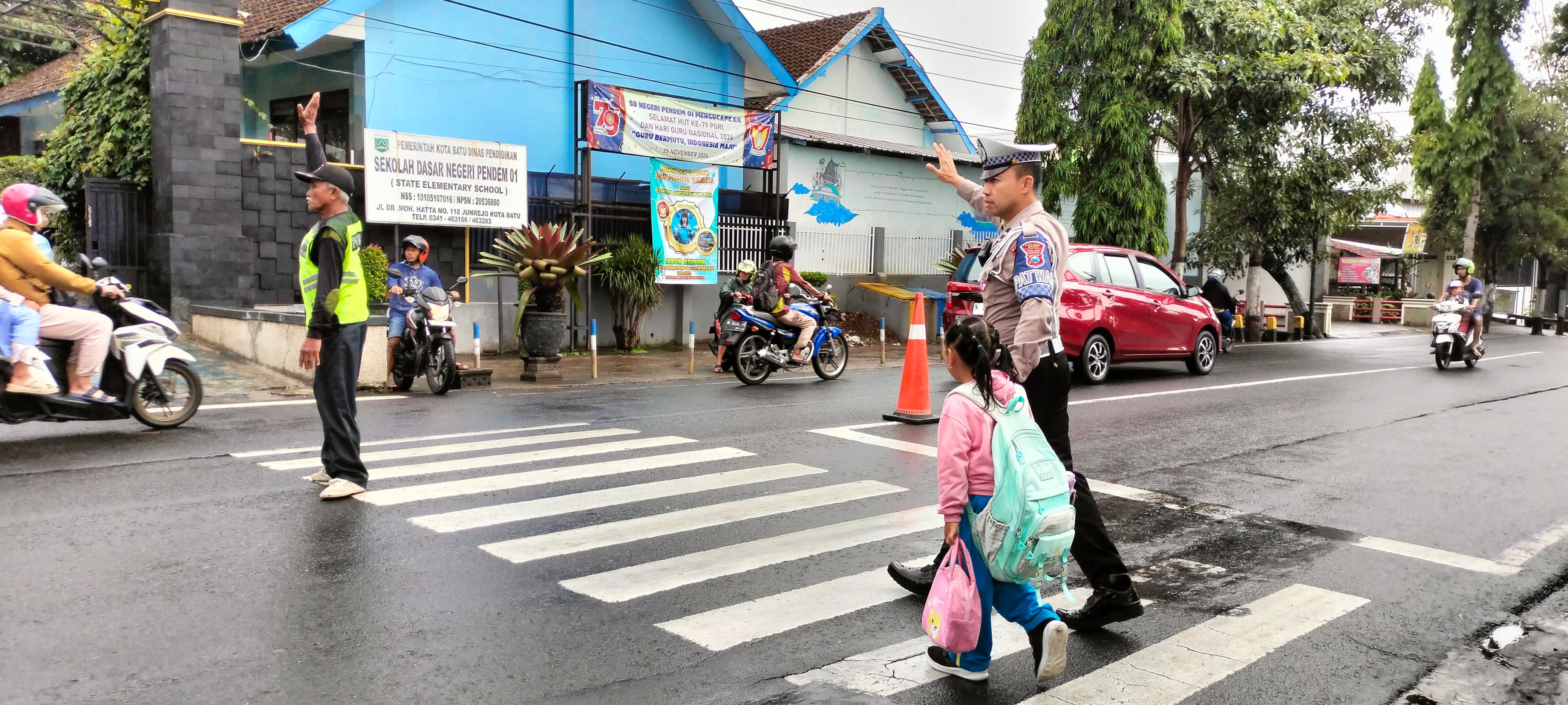 Poros Pagi Jajaran Polres Batu Wujud Komitmen Keamanan Jelang Nataru 2024