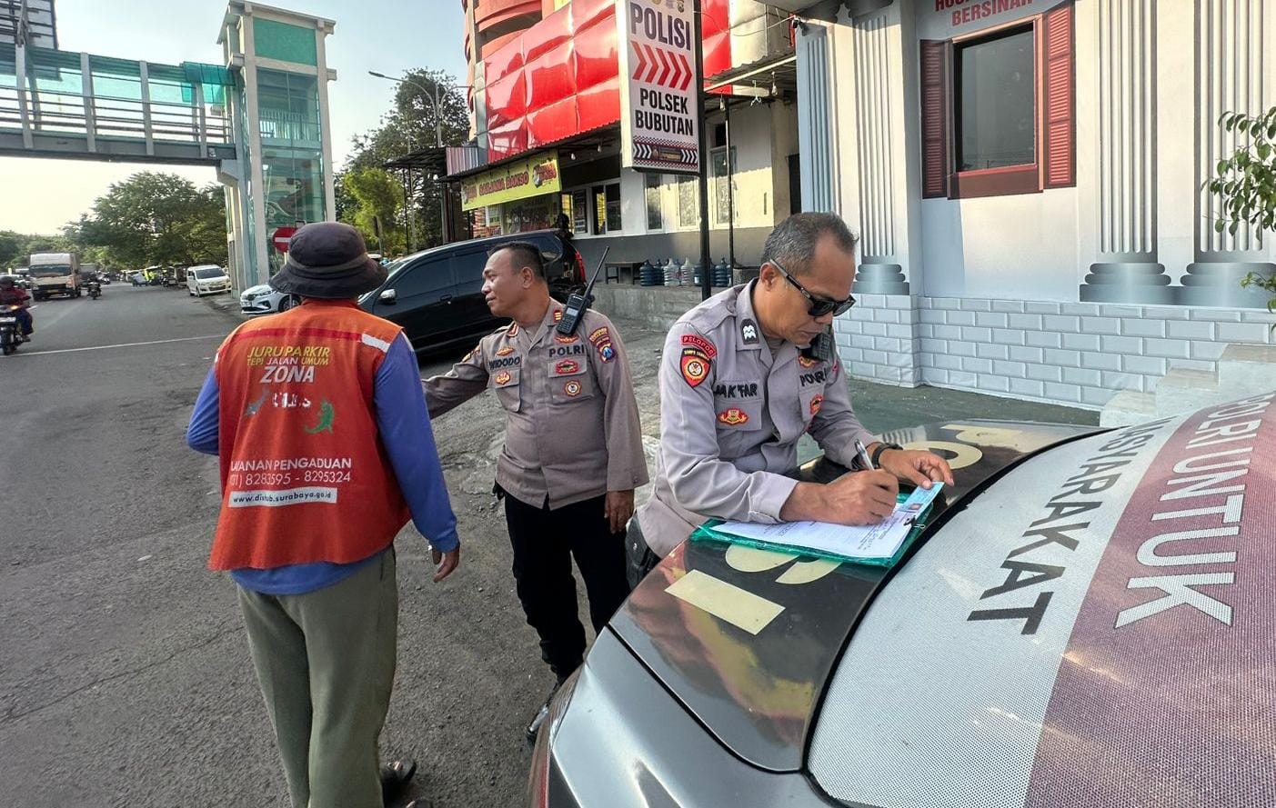 Langgar Aturan Parkir di Surabaya, 2 Jukir Diciduk Polsek Bubutan