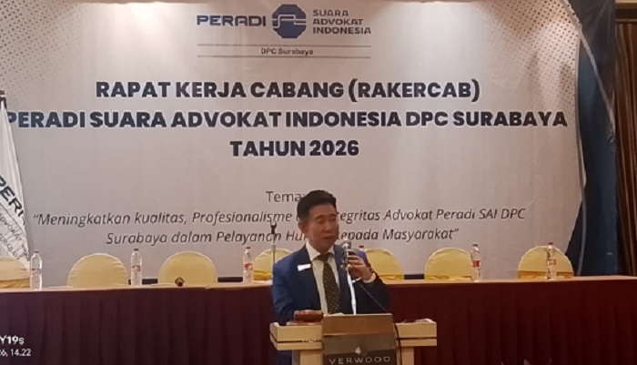 Peradi SAI Surabaya Siapkan Bantuan Hukum Gratis, 75 Persen Pengurus Muda Jadi Penggerak