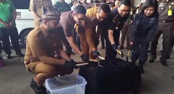 Pemusnahan Ribuan Barang Bukti Inkra di Batu, Bukti Nyata Keseriusan Aparat dalam Penegakan Hukum