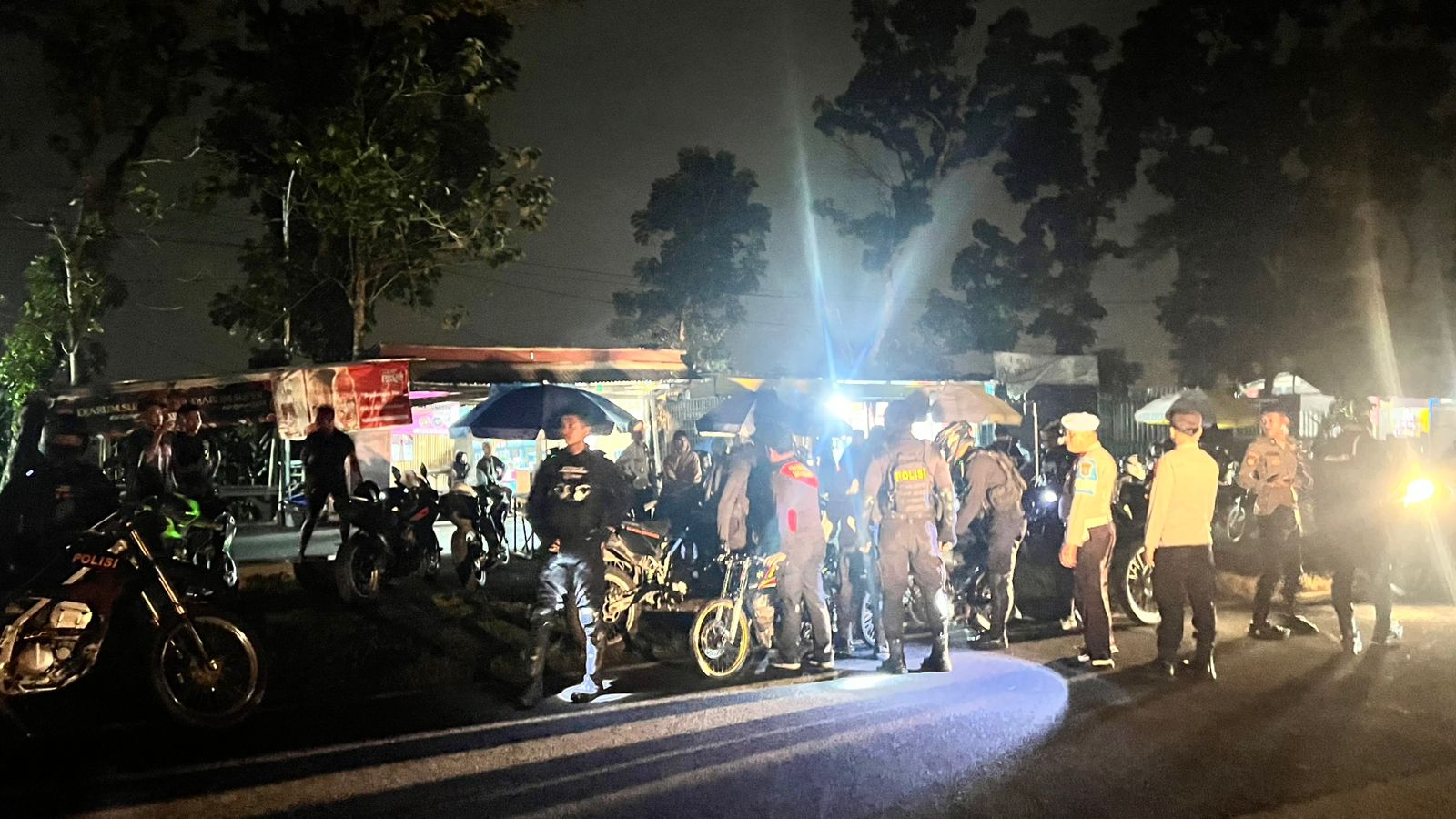 Cegah Aksi Balap Liar, Polresta Banyuwangi Gelar KRYD Amankan Puluhan Motor Tak Standar
