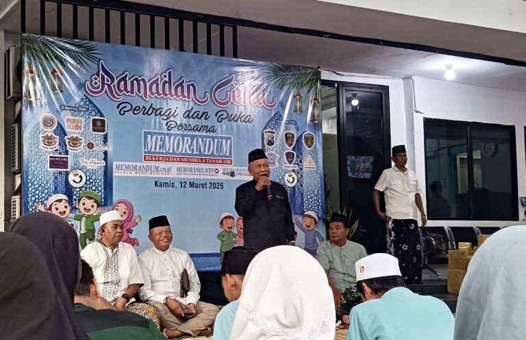Bukber Anak Yatim di Memorandum Dimeriahkan Pesulap dan Pembagian Hadiah