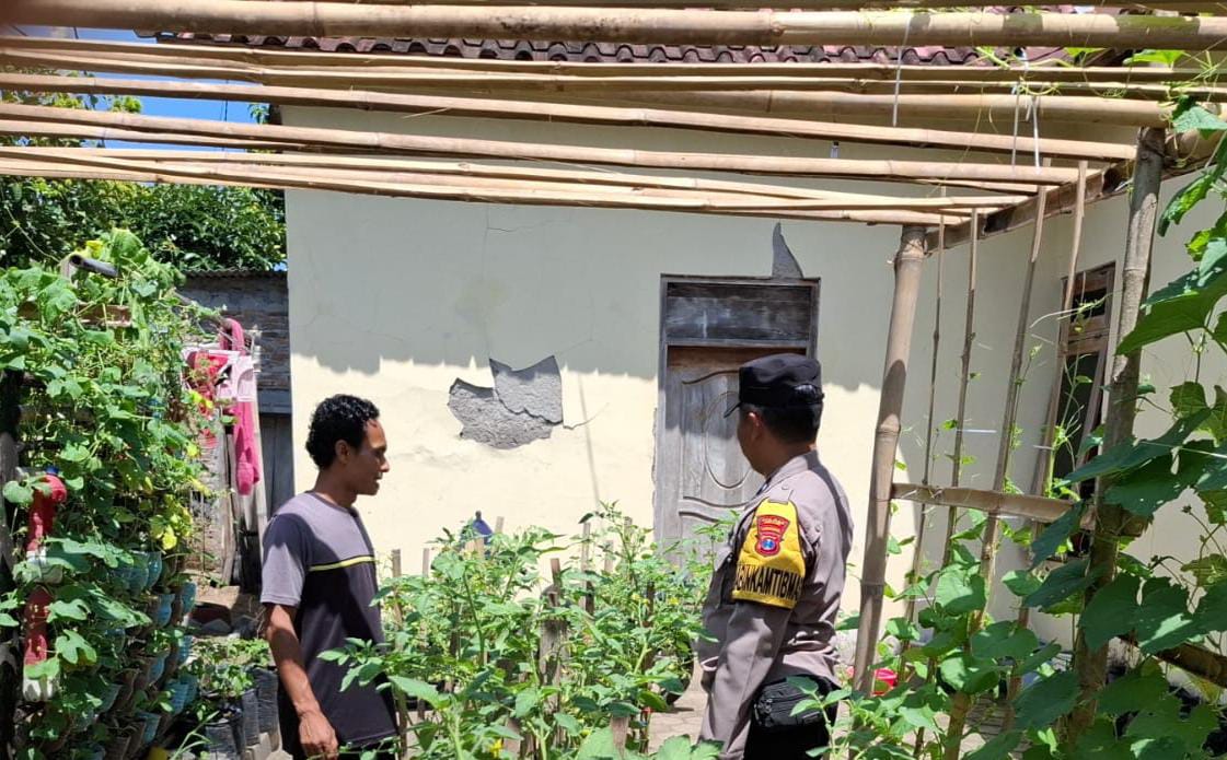 Polisi Ngawi Patroli P2B di Sine, Dukung Ketahanan Pangan Nasional