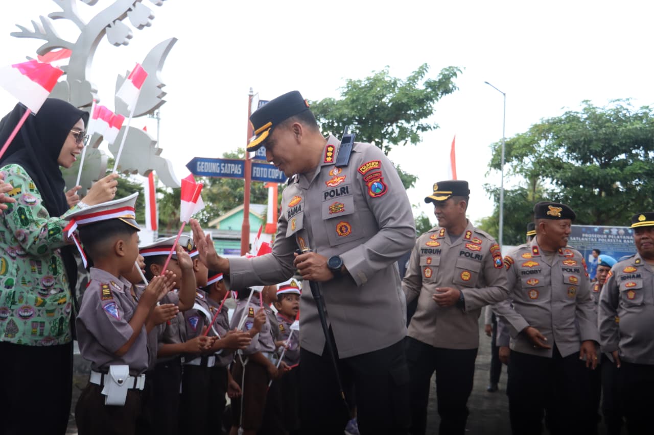 Kapolresta Banyuwangi Resmikan Taman Lalu Lintas di Satpas