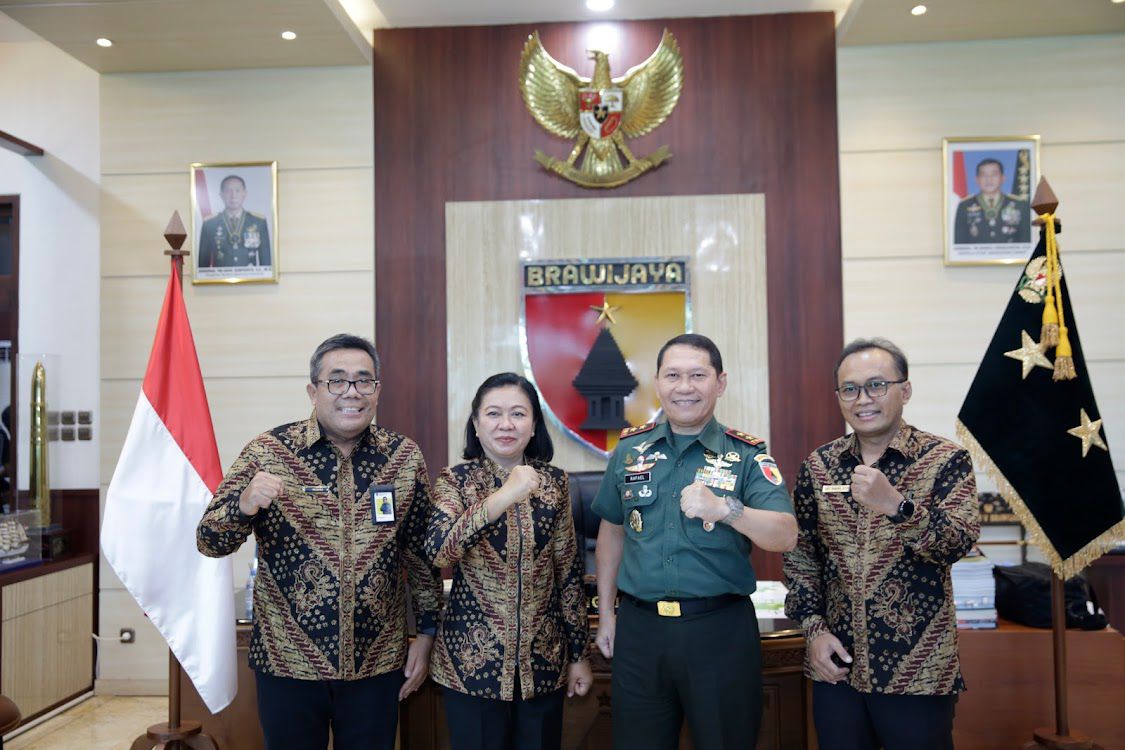 DJP Jatim Temui Pangdam V/ Brawijaya, Bahas Coretax hingga Harga Beras