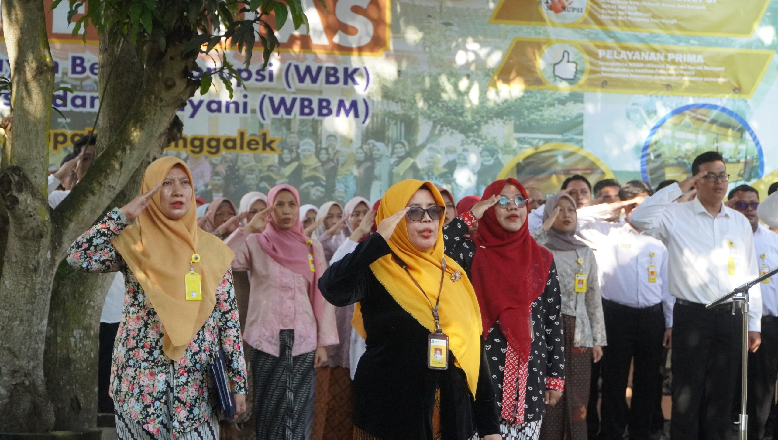 Kantor Pertanahan Kabupaten Trenggalek Gelar Upacara Peringatan Hari Ibu Ke-96