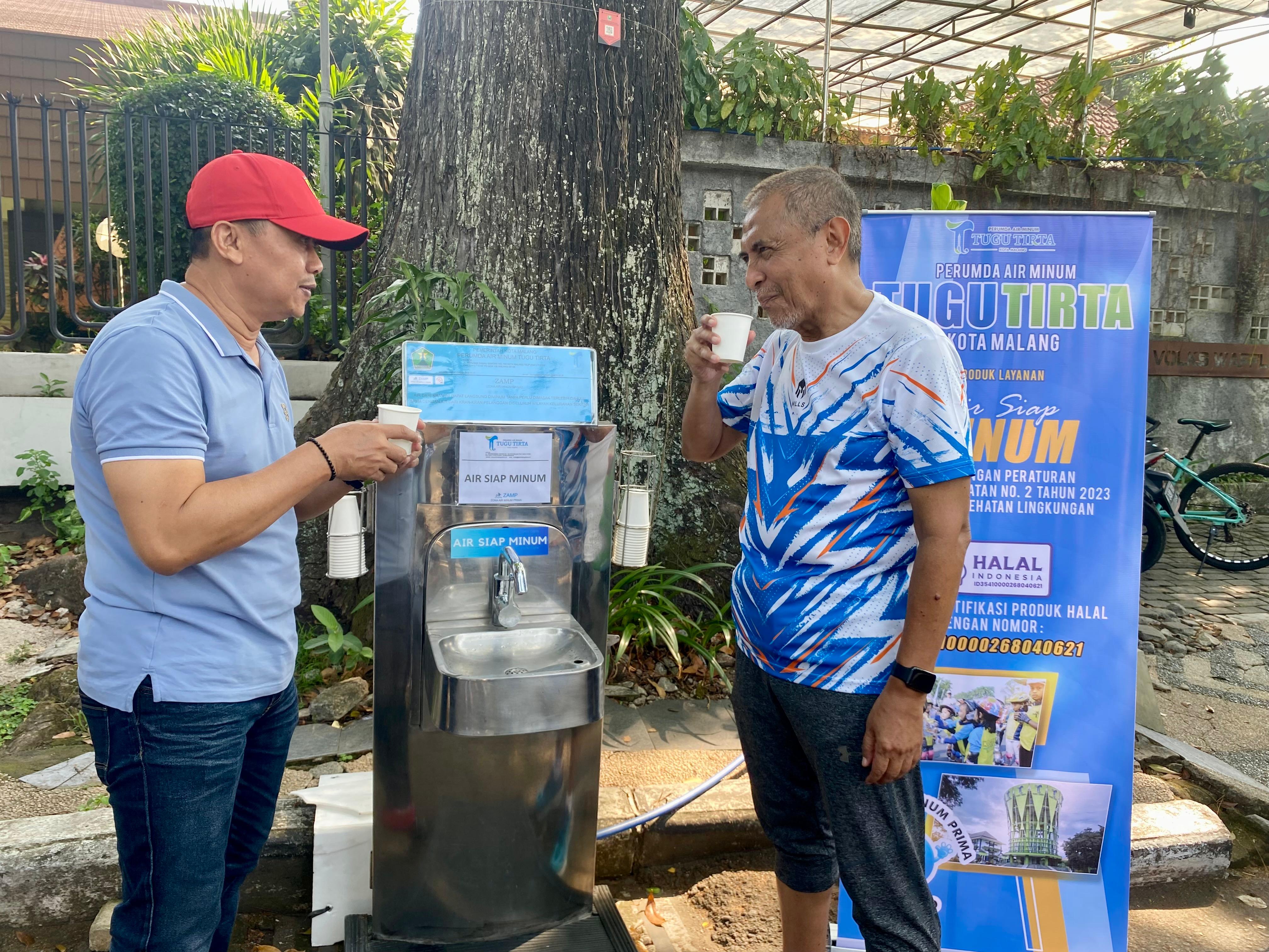 Tugu Tirta Sapa Warga On the Road di CFD Malang